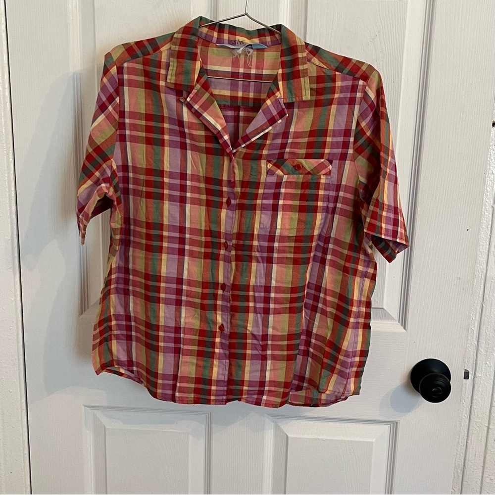 Vintage Ship'n Shore Plaid Button Down Shirt